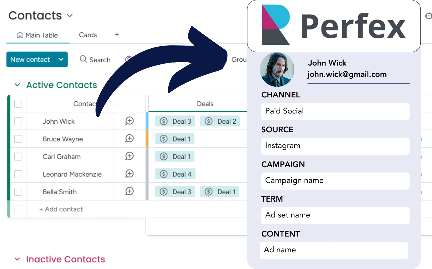 Lead source tracking Perfex