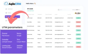 Capture UTM parameters into Agile CRM