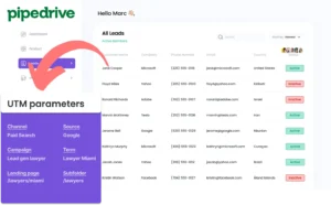 Capture UTM parameters into Pipedrive