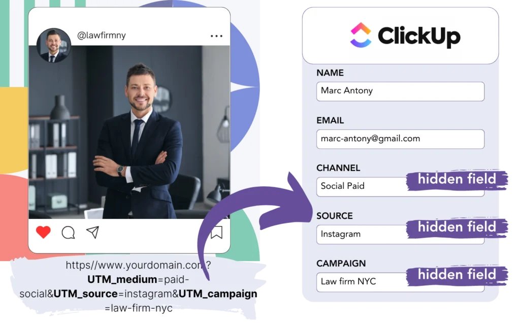 ClickUp UTM tracking