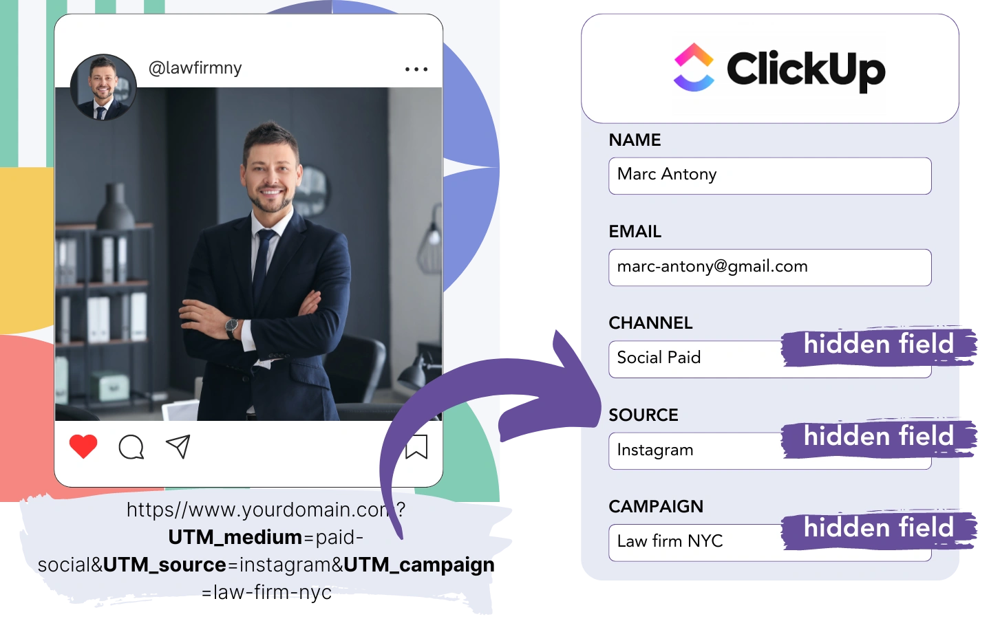 ClickUp UTM tracking