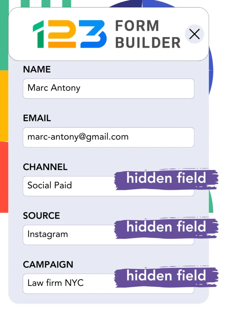 Google Ads data 123FormBuilder