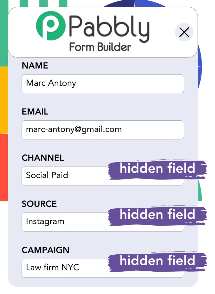 Google Ads data Pabbly Form Builder