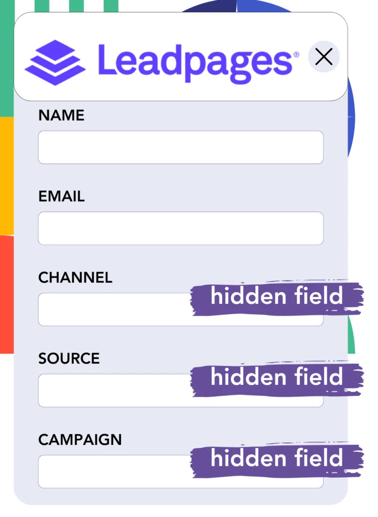 Hidden fields Leadpages