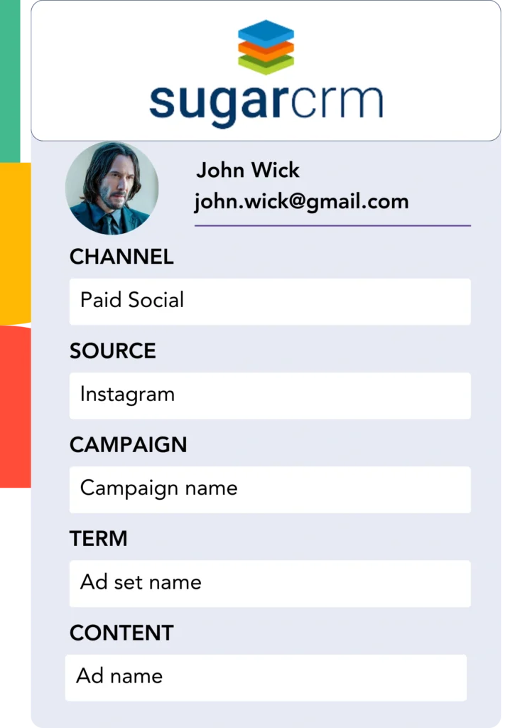 Lead source data Sugar CRM