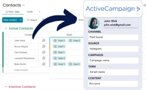 Lead source tracking ActiveCampaign CRM