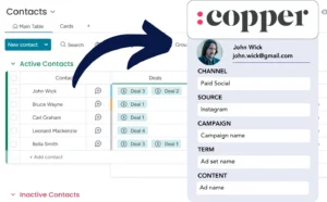 Lead source tracking Copper CRM