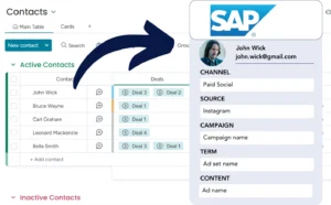 Lead source tracking SAP