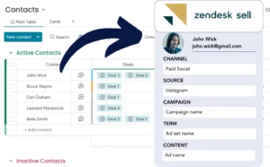 Lead source tracking Zendesk Sell