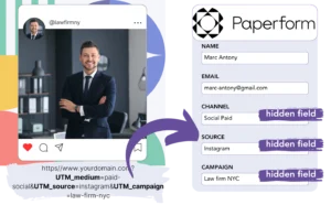 Paperform UTM tracking