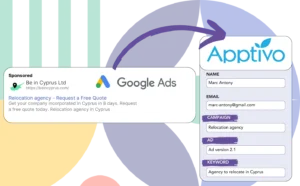 Track Google Ads data in Apptivo CRM