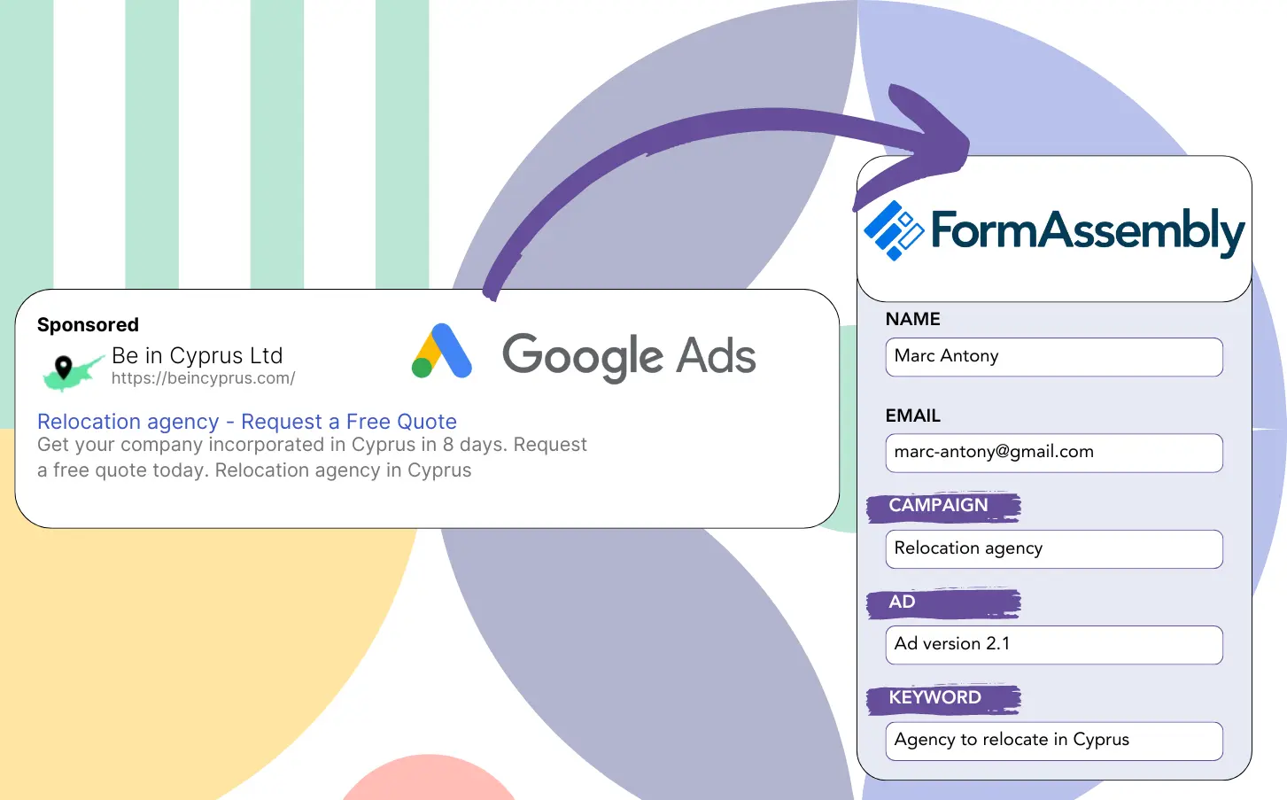 Track Google Ads data in FormAssembly