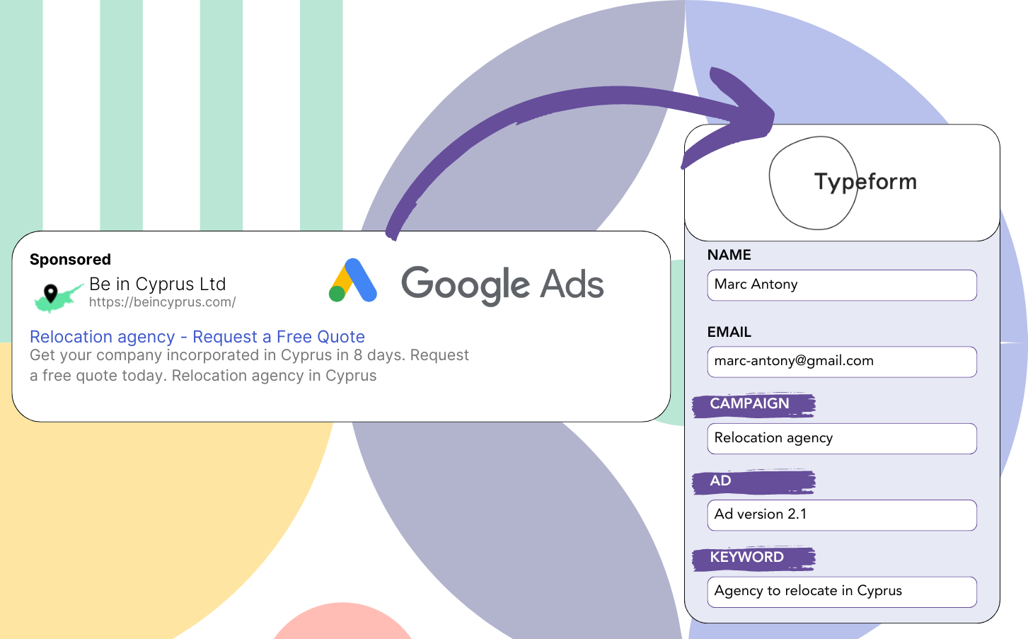 Track Google Ads data in Typeform