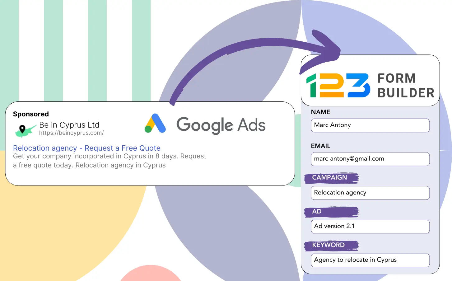 Track Google Ads in 123FormBuilder