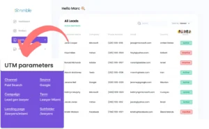 Capture UTM parameters into Nimble CRM