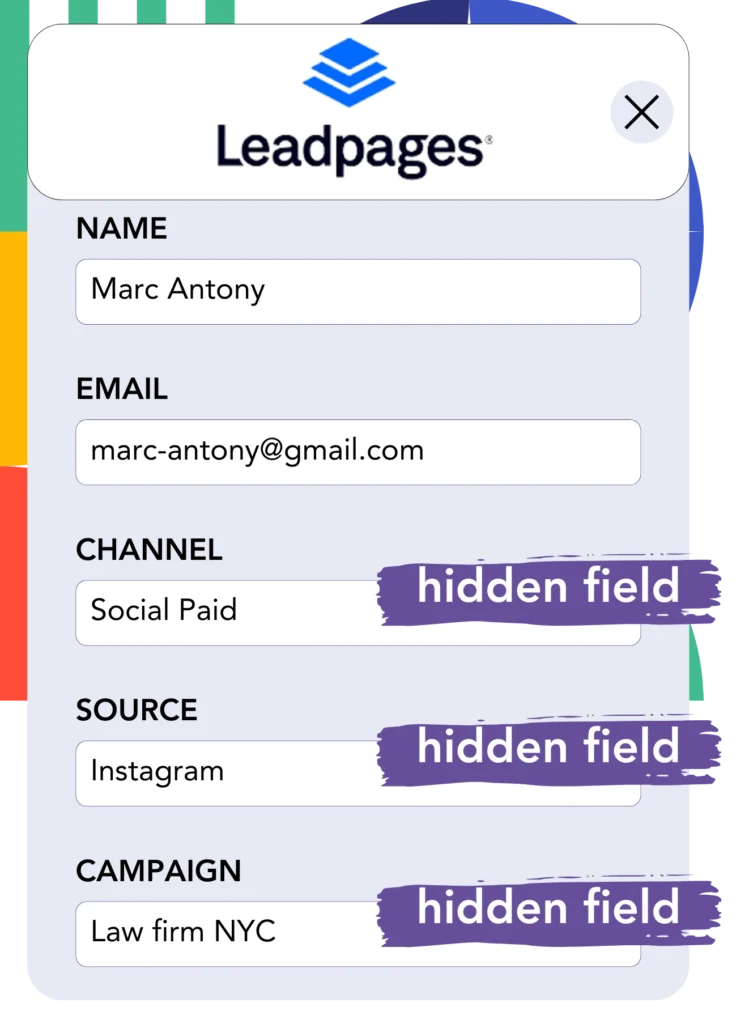 Google ads data Leadpages