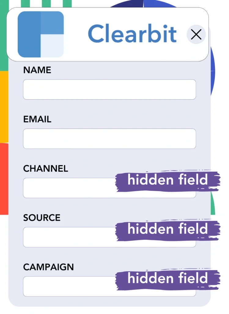 Hidden fields Clearbit