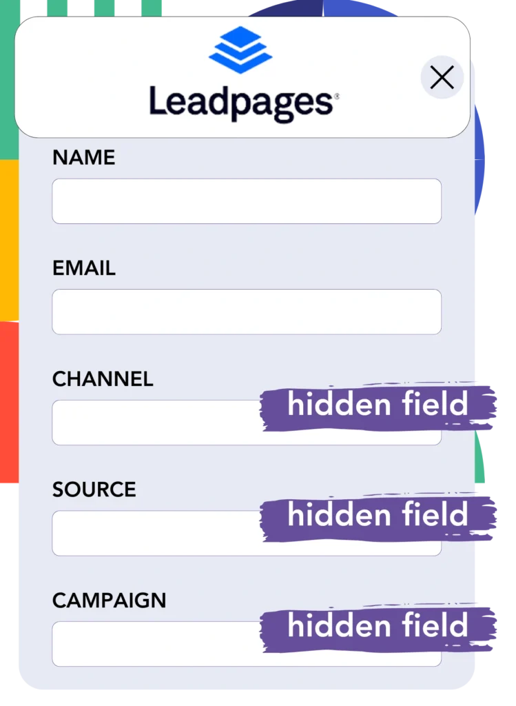 Hidden fields Leadpages