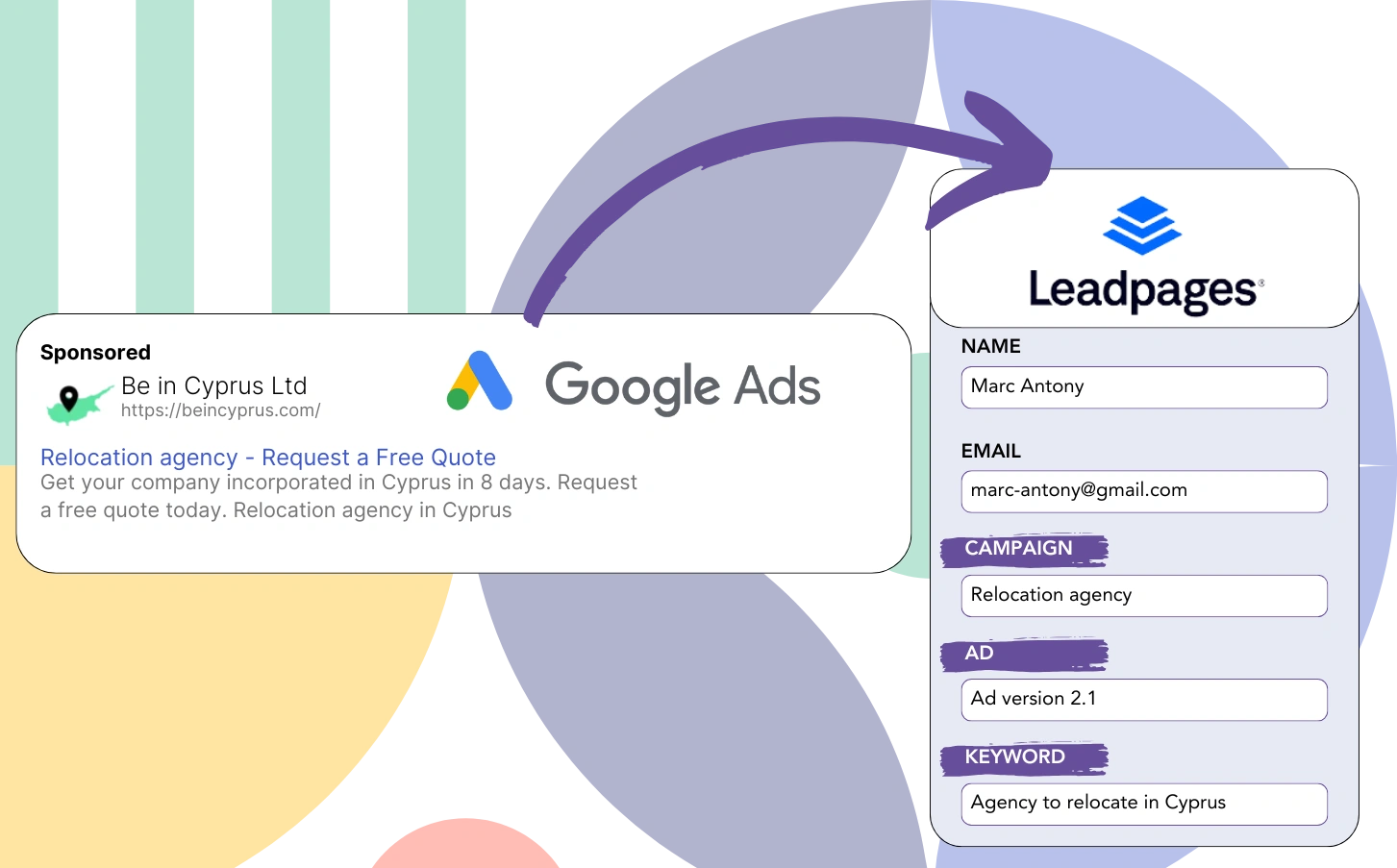 Track Google Ads data in Leadpages