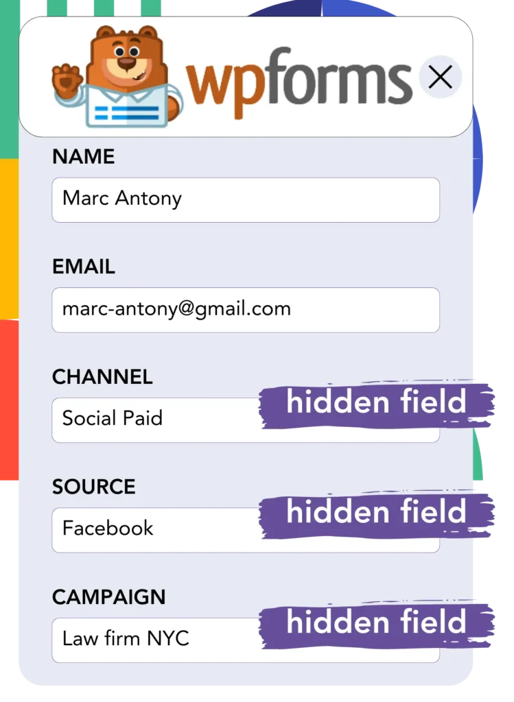 Facebook ads data WPForms