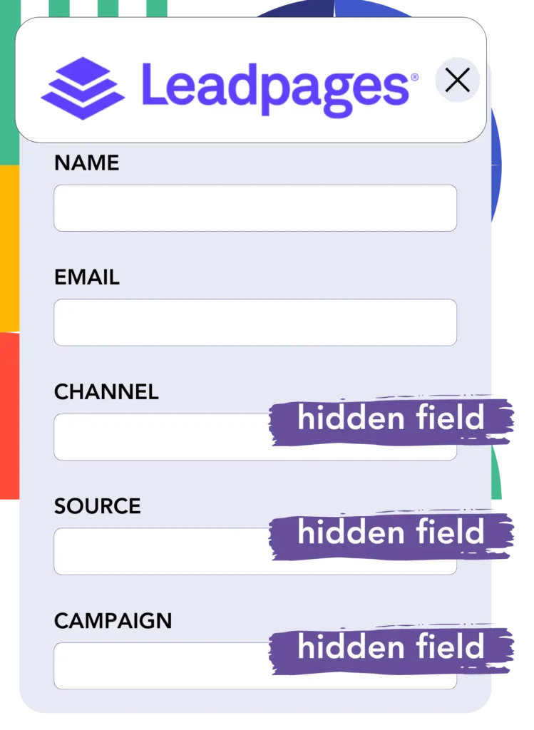 Hidden fields Leadpages