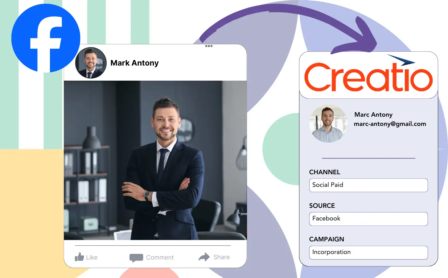 Track Facebook ads data in Creatio CRM