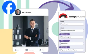 Track Facebook ads data in NinjaForms
