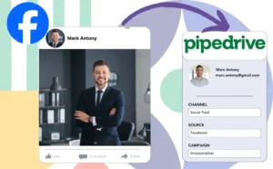 Track Facebook ads data in Pipedrive