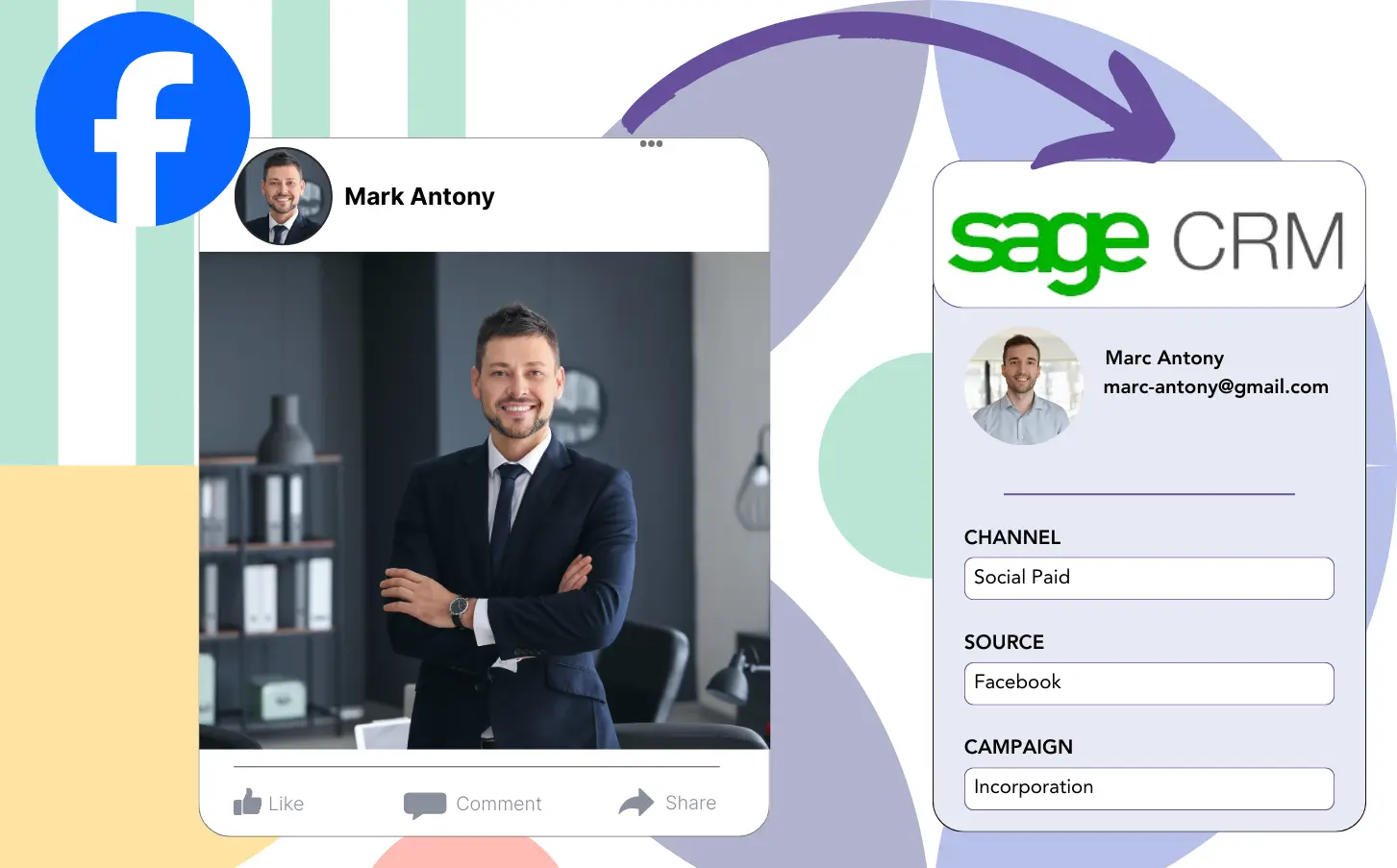 Track Facebook ads data in Sage CRM