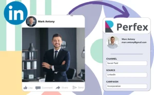 Track Linkedin ads data in Perfex