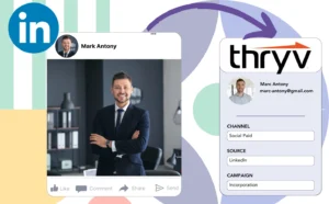 Track Linkedin ads data in Thryv