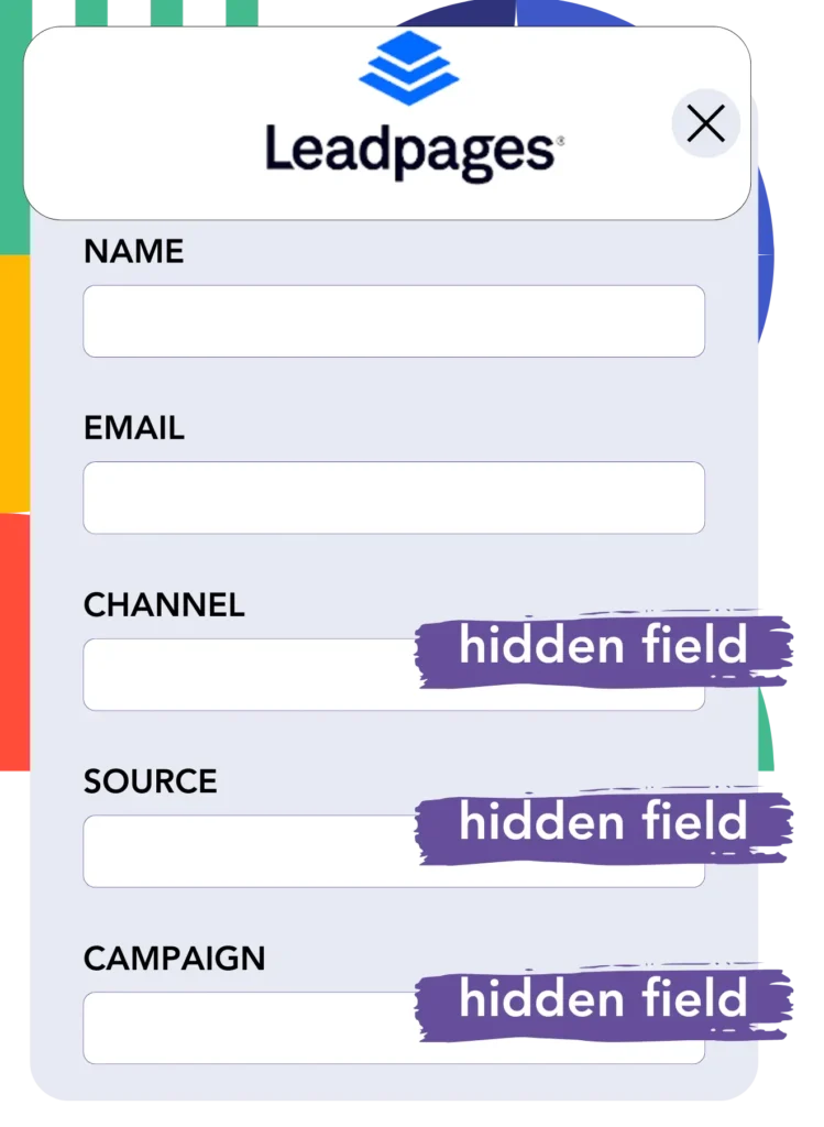 Hidden fields Leadpages