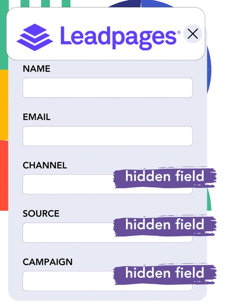 Hidden fields Leadpages