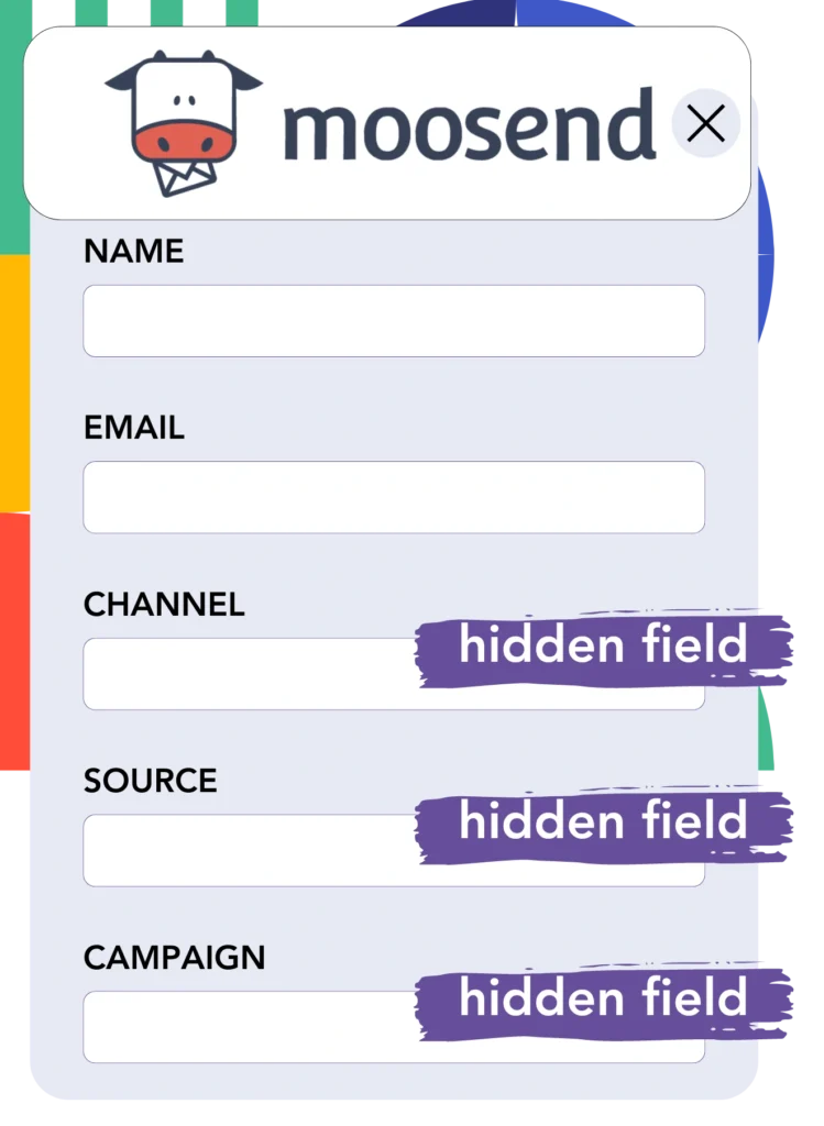 Hidden fields Moosend