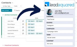 Lead source tracking Leadsquared