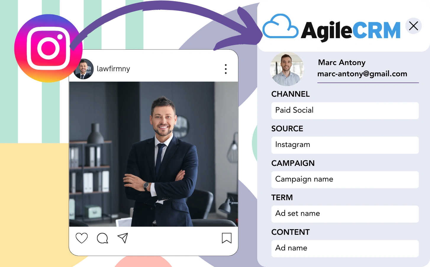 Track Instagram ads data in Agile CRM