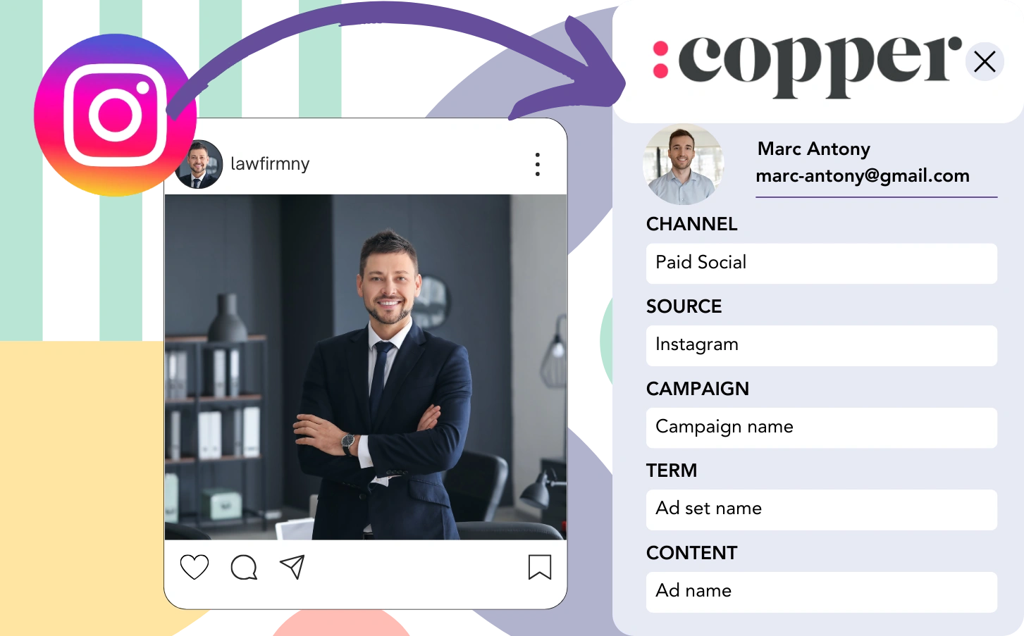 Track Instagram ads data in Copper CRM