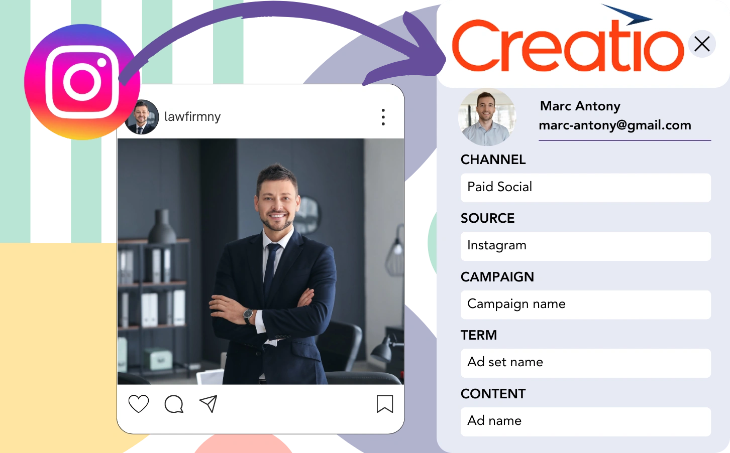 Track Instagram ads data in Creatio CRM