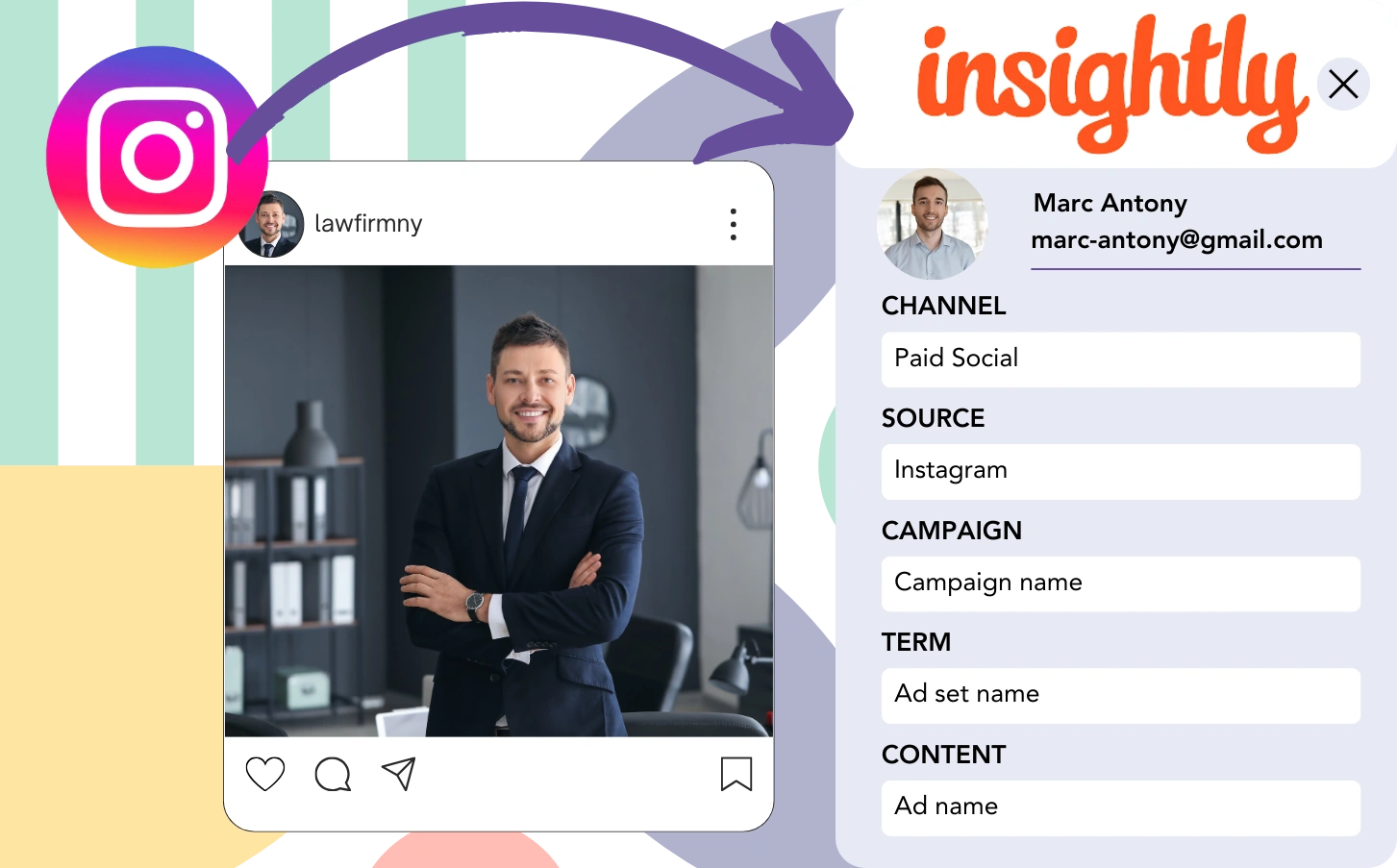 Track Instagram ads data in Insightly