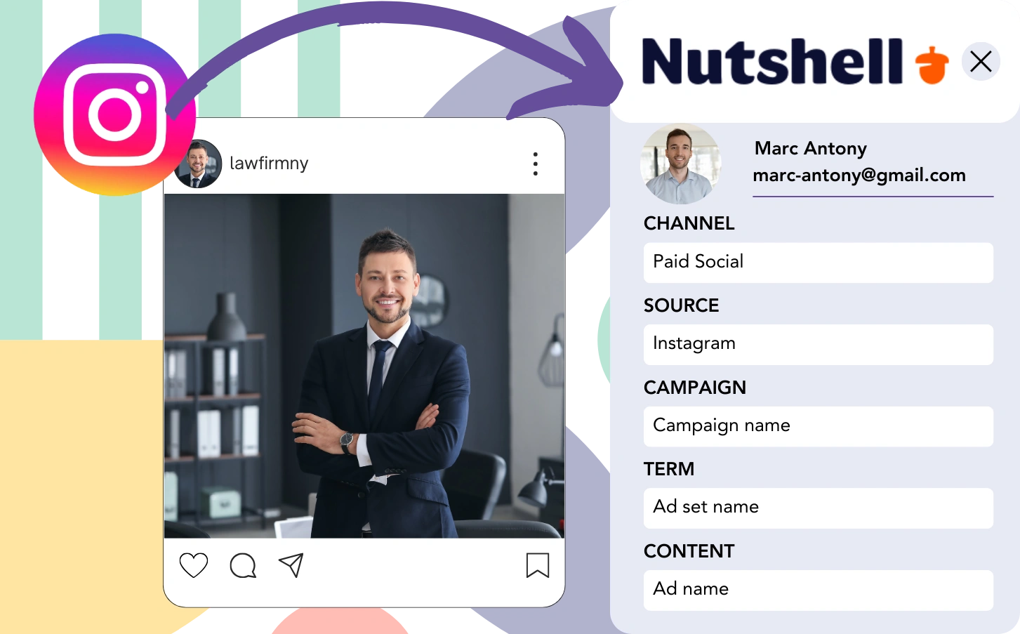 Track Instagram ads data in Nutshell CRM