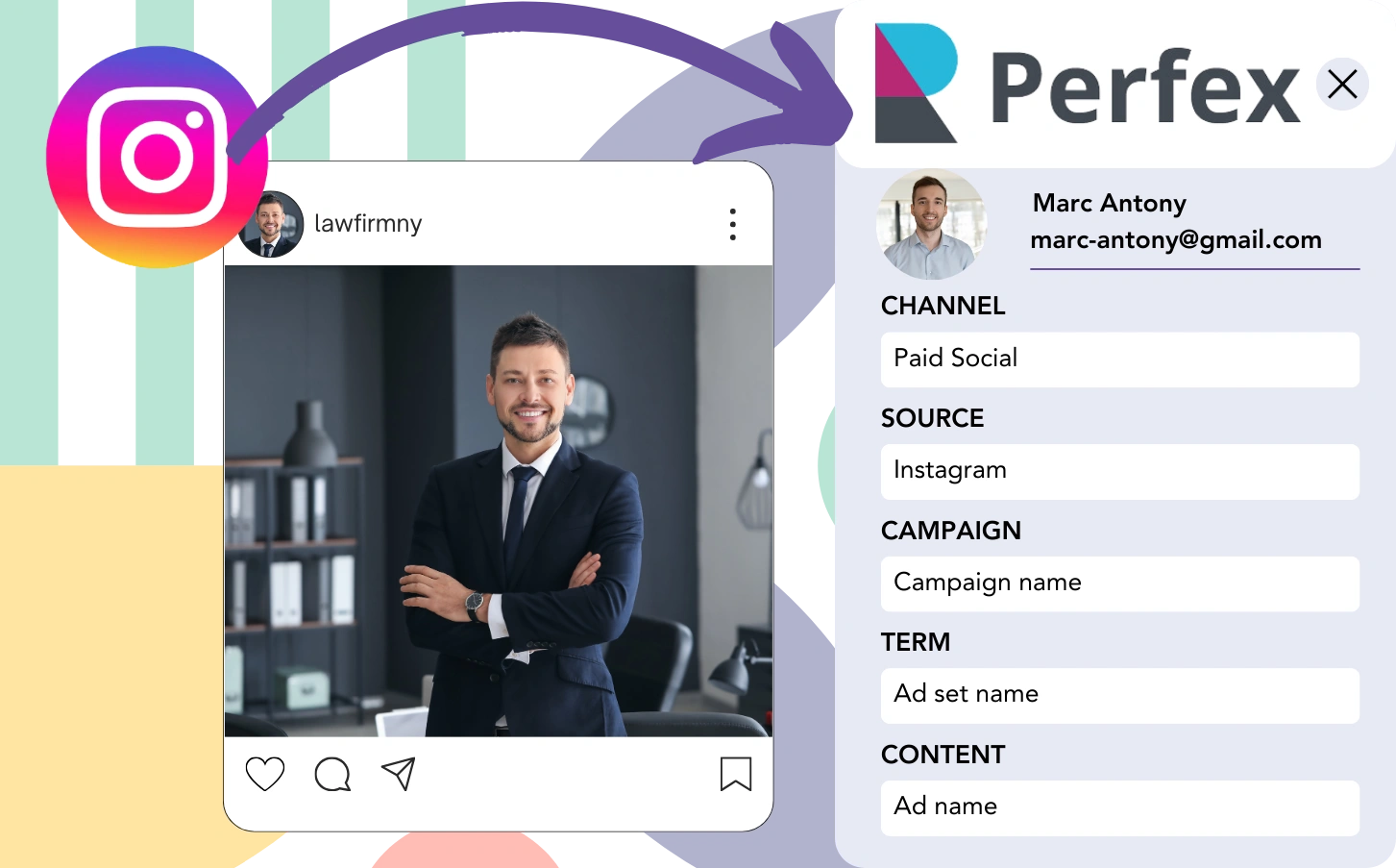 Track Instagram ads data in Perfex