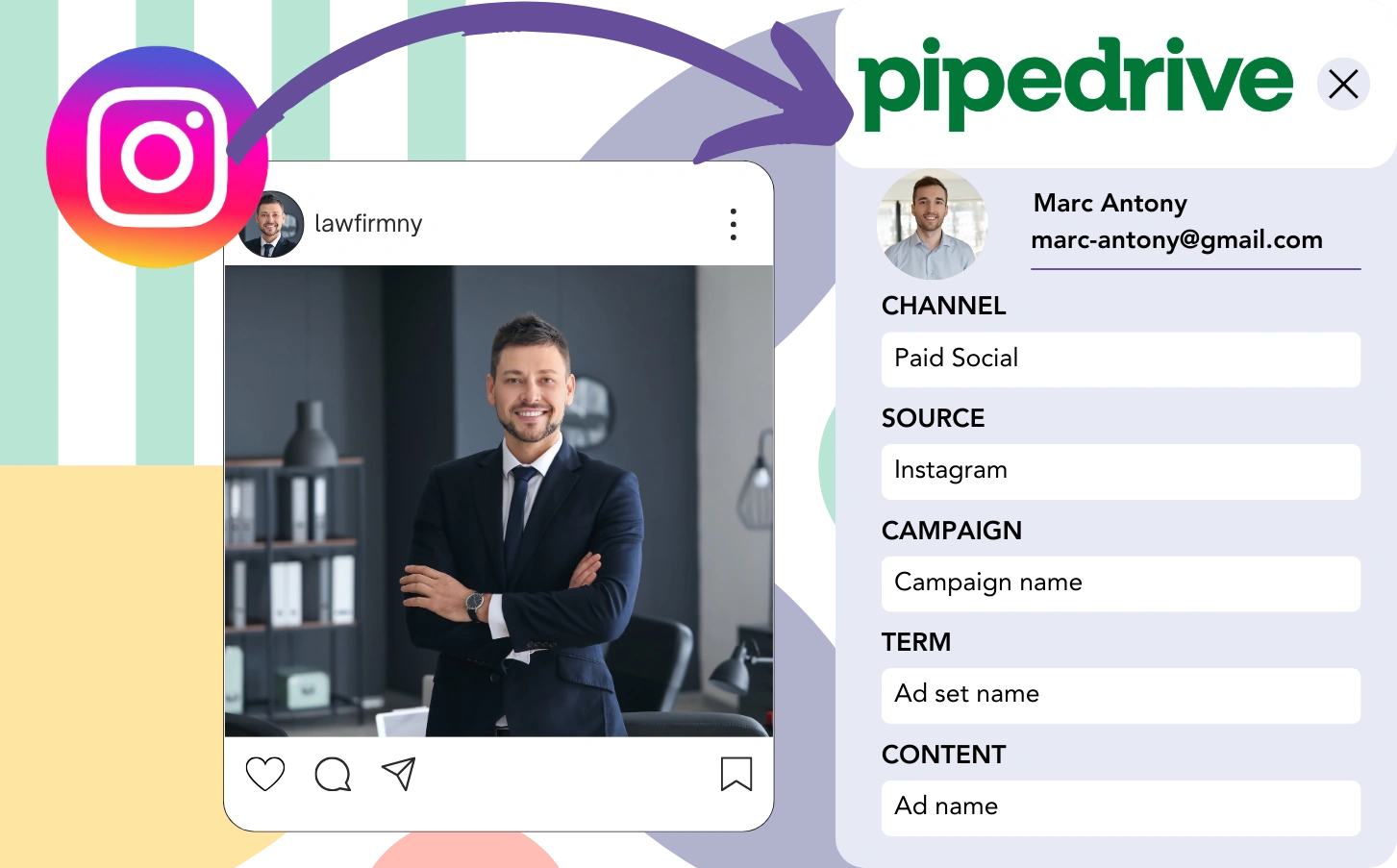 Track Instagram ads data in Pipedrive