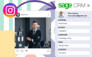 Track Instagram ads data in Sage CRM