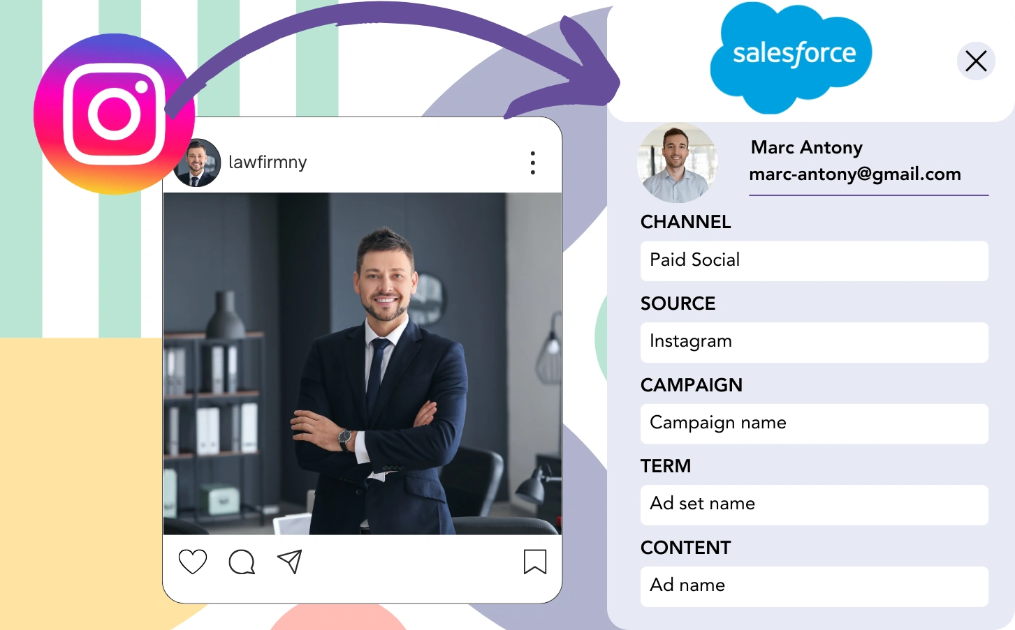 Track Instagram ads data in Salesforce