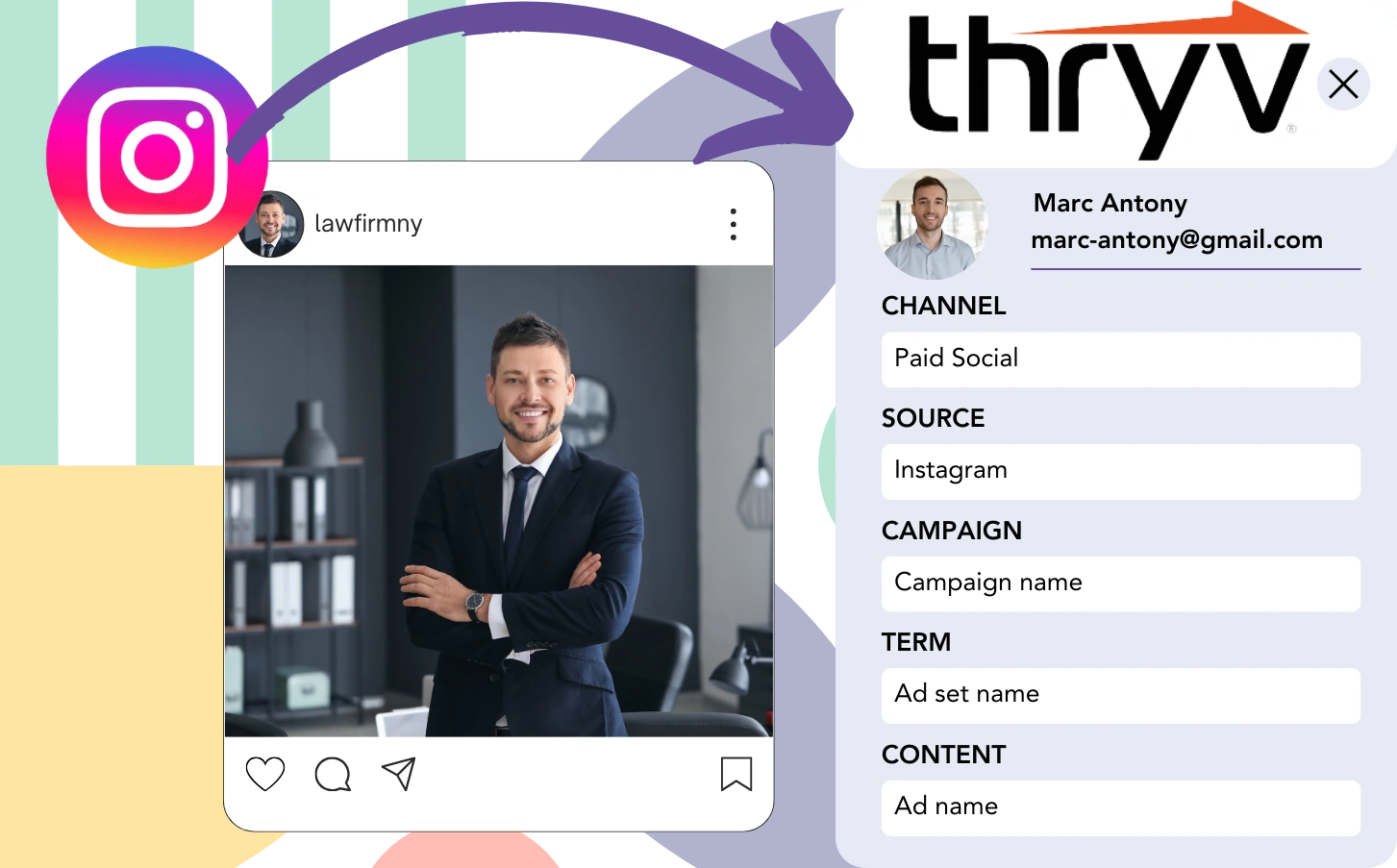 Track Instagram ads data in Thryv CRM