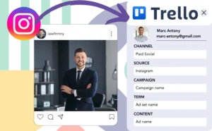 Track Instagram ads data in Trello