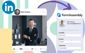 Track LinkedIn ads data in FormAssembly