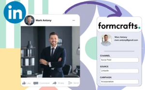 Track LinkedIn ads data in Formcrafts