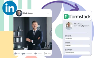 Track LinkedIn ads data in Formstack