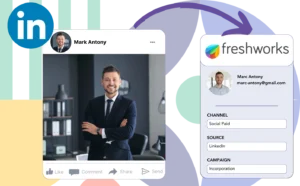 Track LinkedIn ads data in Freshworks CRM